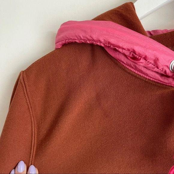 Champion X UO Exclusive Colorblock Nylon Reverse Weave Hoodie Sweatshirt small - Picture 6 of 6